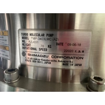 Shimadzu TMP 3403LMC(A2) Turbo Pump w/TMP-2203/3403 EI-D3403M Pump Controller